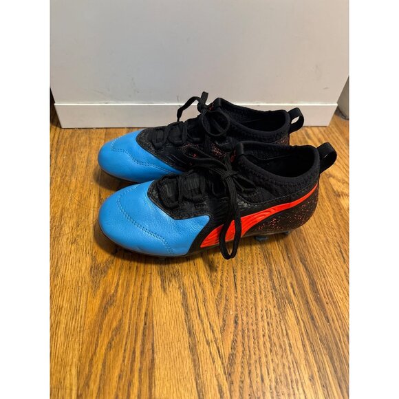 Puma Future Z 4.3 FG/AG Youth Soccer Cleats Blue/Red Size 1.5C - Picture 5 of 8